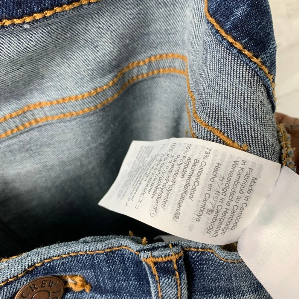 J. Crew rise excellent inch